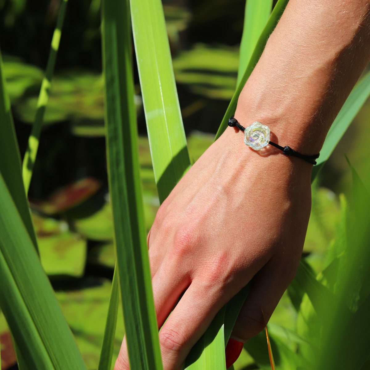 bracelet-fleur-rose-femme